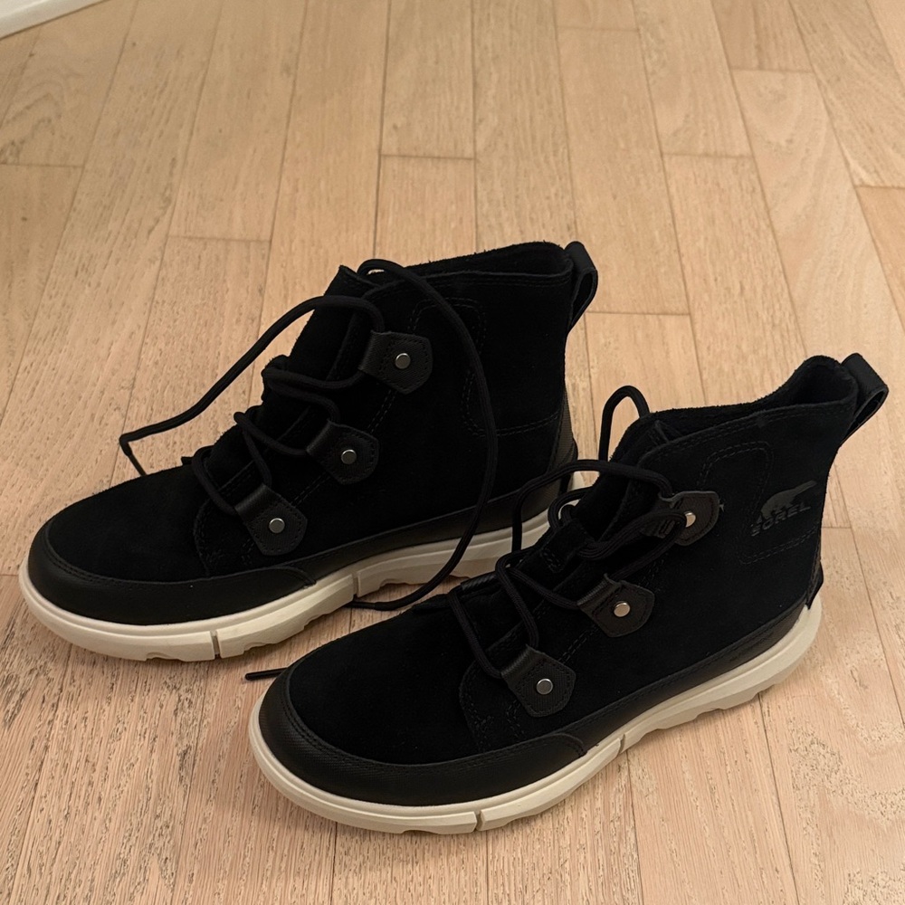 Sorel Black Suede Waterproof Boots